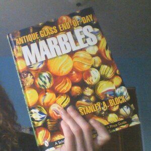 2002 Antique glass end of day marbles! price guide book Stanley A. Block. china